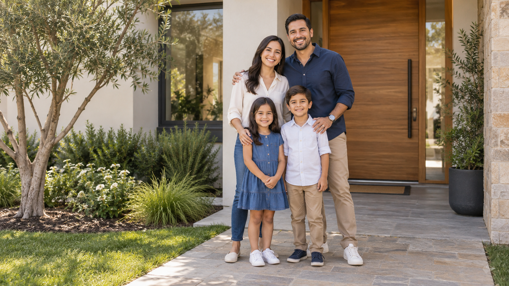 Familia comenzando una nueva etapa en su hogar